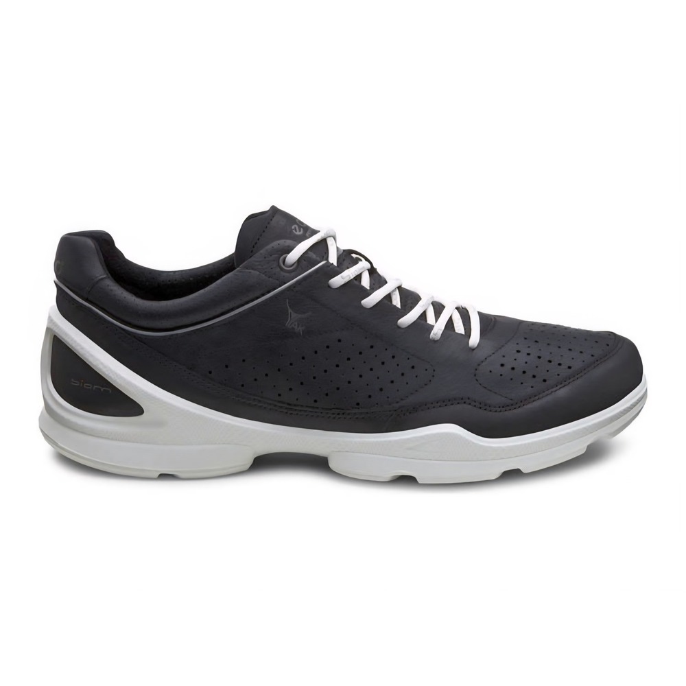 Ecco Biom Evo Racer Natural Motion Black Leather Walking Shoes Womens 41 NEW